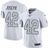 Nike Men & Women & Youth Raiders 42 Karl Joseph White Color Rush Limited Jersey,baseball caps,new era cap wholesale,wholesale hats